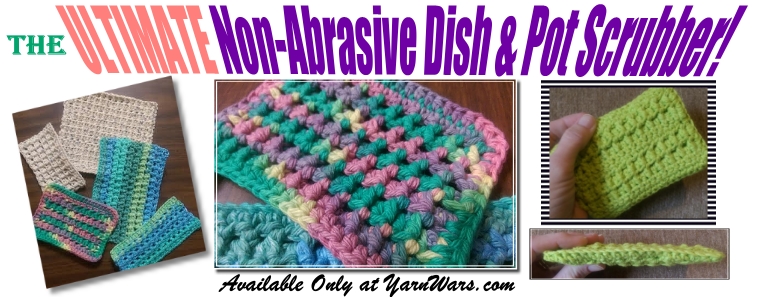 Crochet Dish Scrubber Pattern (for Messy Pots & Pans!) 